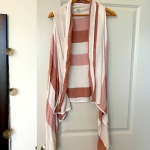 Linen shawl / cardigan combo